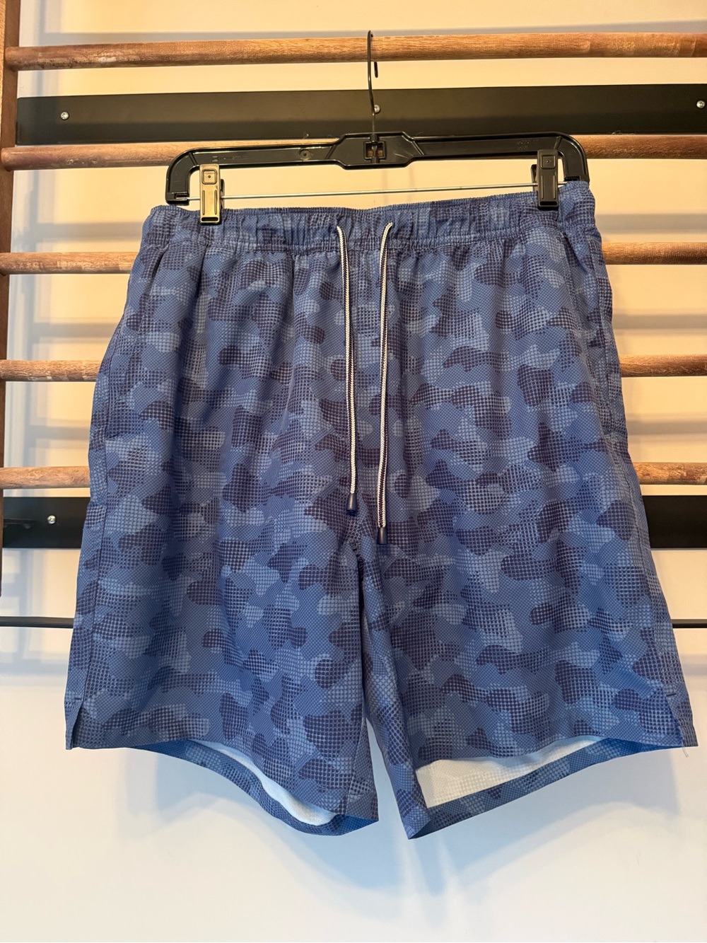 Peter Millar Men's Blue Camo Swim Shorts